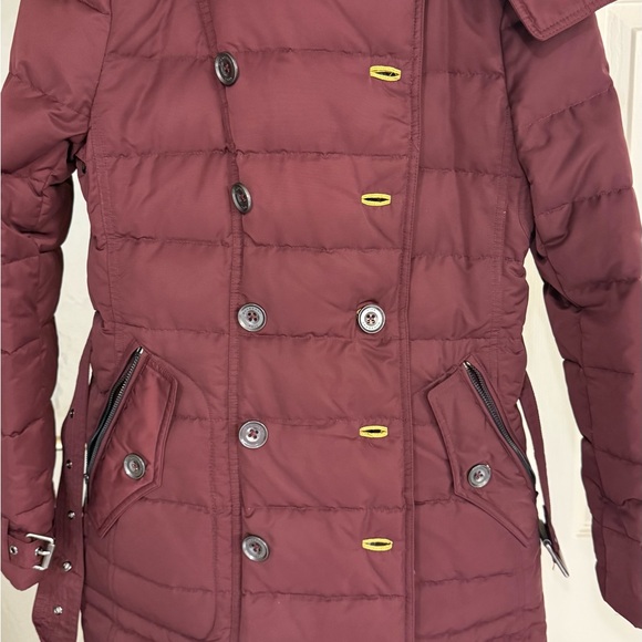Jackets & Blazers - Women's Double-Breasted Burberry Burgundy Jacket